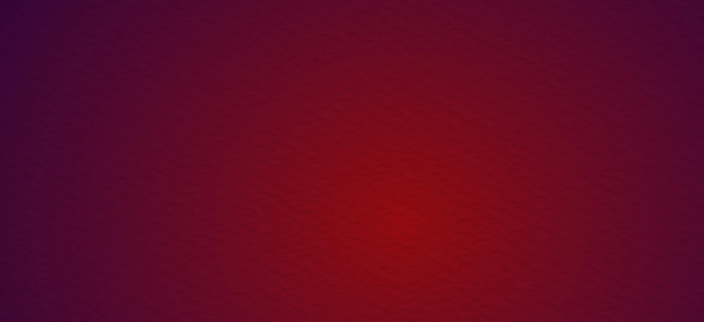 A vibrant red and purple background illuminated by a soft white light at the center